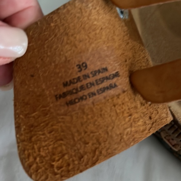 FREE PEOPLE Caravelle Cork Footbed Sandals- Size 39 Canyon Moon color - Picture 6 of 7